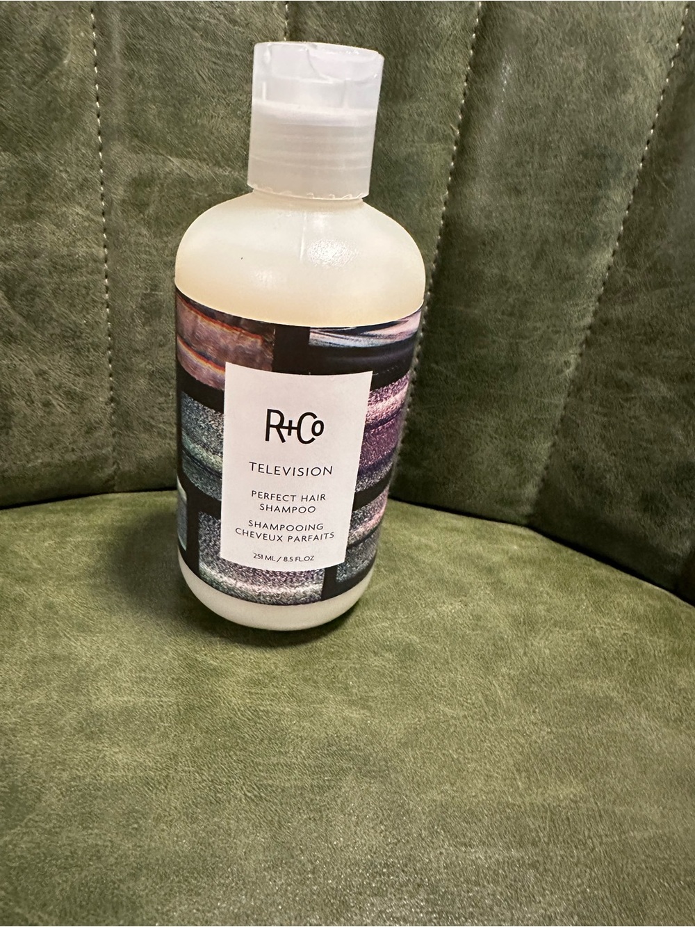 R+Co Television Perfect Hair Shampoo - White Bottle with Multicolor Label
